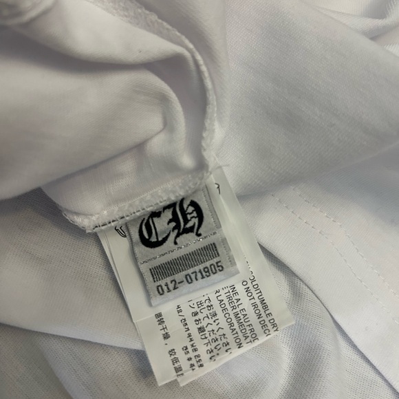 CHROME HEARTS- White/Sky Blue Long Sleeve T-Shirt - Picture 12 of 15